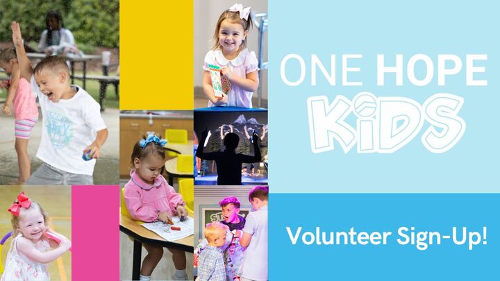 One Hope Kids Volunteer Sign Up logo