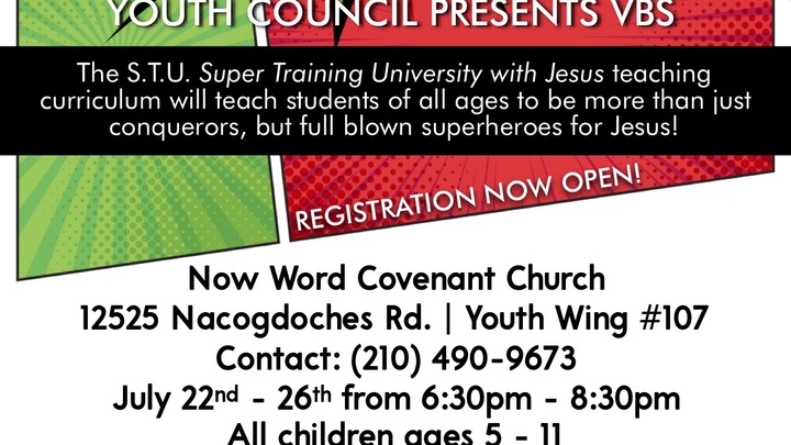 2019 VBS "My Superhero Jesus" logo image