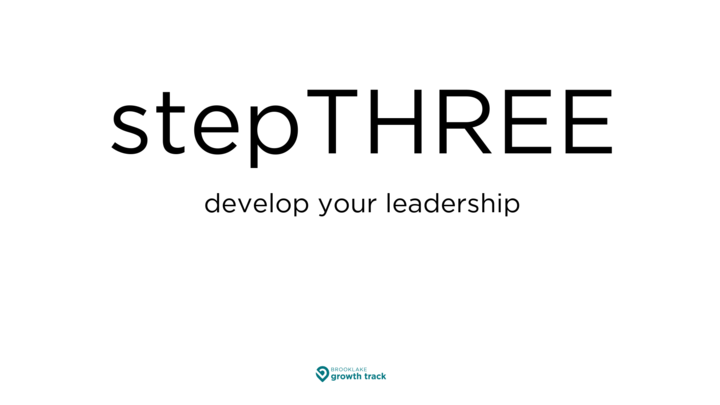Growth Track - stepTHREE // develop your leadership logo image
