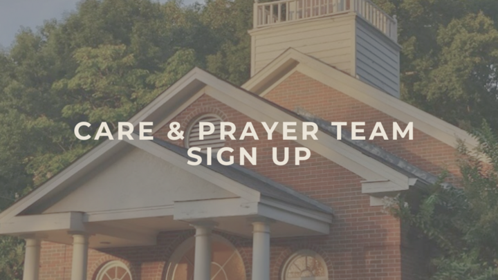 Care Team and Prayer Team Sign Up logo