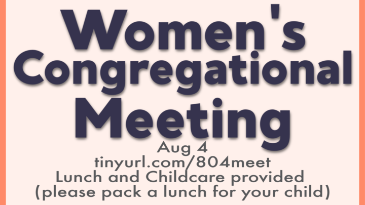 Women's Congregational Meeting logo image