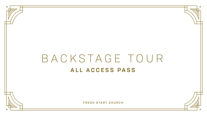 Back Stage Tour August 2019 logo image