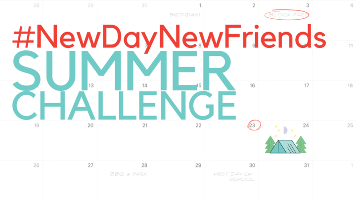 #NewDayNewFriends Summer Challenge logo image