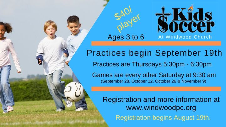 Kids Soccer Fall 2019 logo image