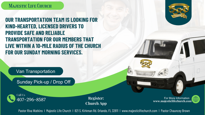 Van Transportation Driver's Needed! logo