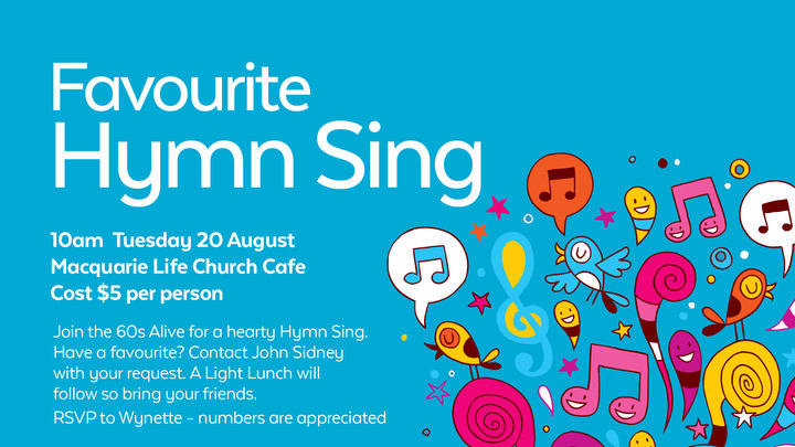 60s Alive Hymn Sing logo image