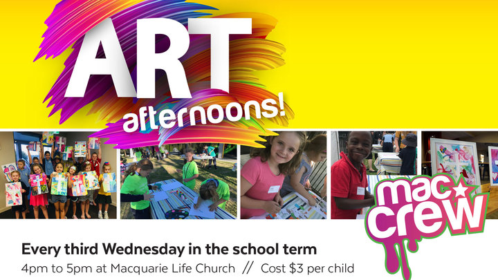 MacCrew Art Afternoons logo image