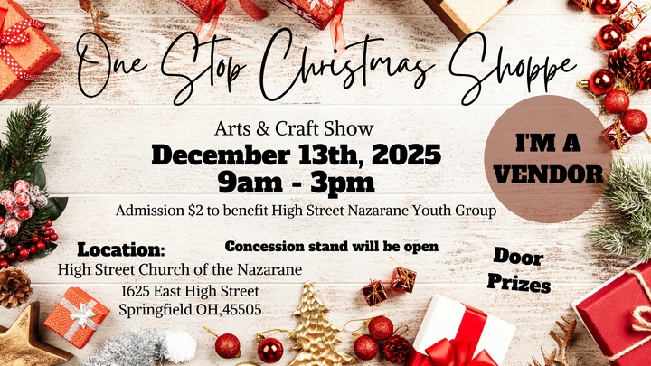One Stop Christmas Shoppe Craft Show 2025 logo