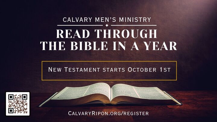 Men's Ministry Read through the New Testament logo