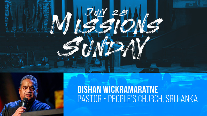 Missions Sunday/Guest Speaker Dishan Wickramaratne logo image