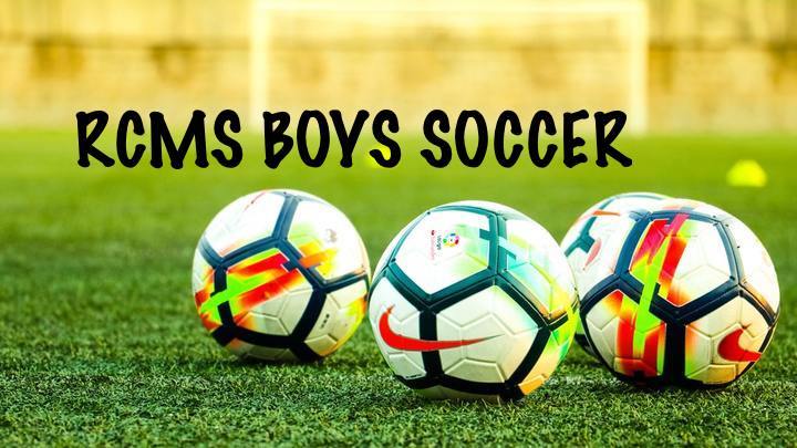 RCMS Boys Soccer Registration Fee 2019-20 logo image