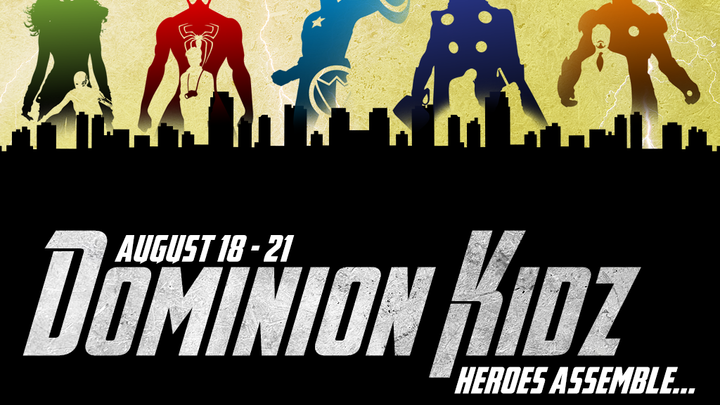 Superhero Dominion Kidz 2019 logo image