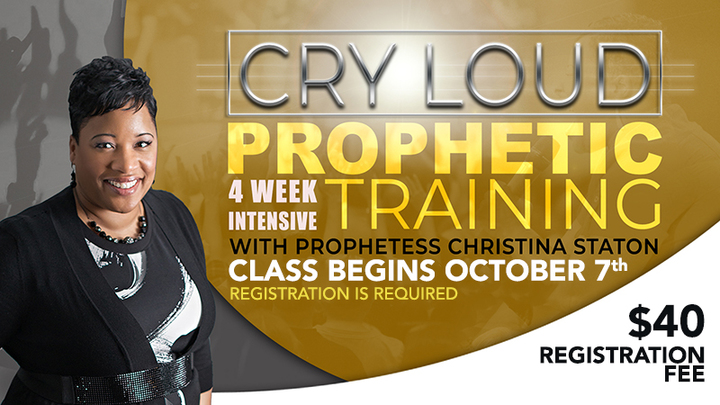CRY LOUD: PROPHETIC TRAINING logo image