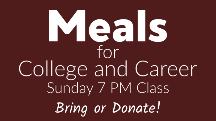 Meal for College and Career Sunday PM Class logo image