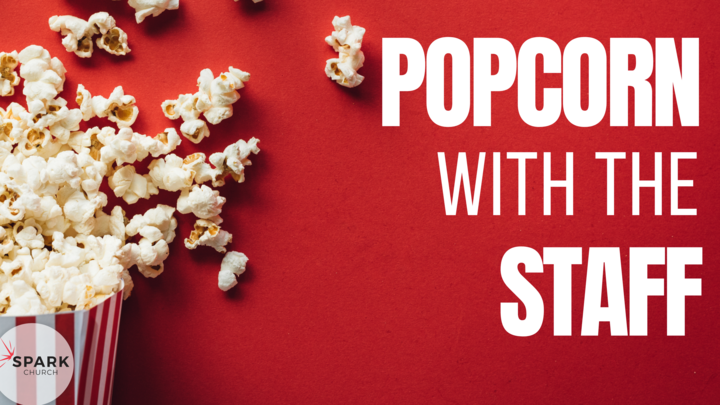 Popcorn with the Pastor! logo