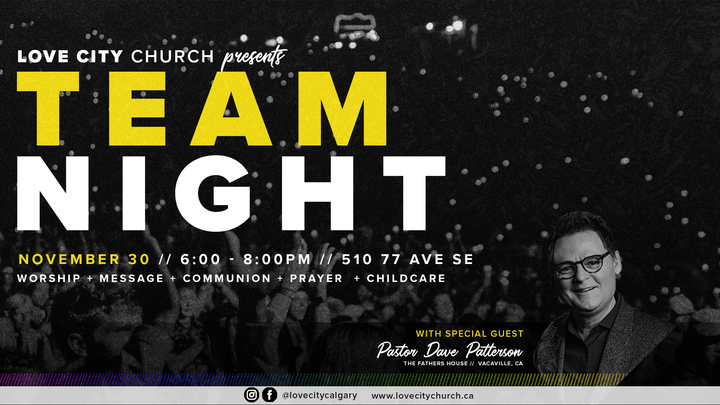 TEAM NIGHT WITH PASTOR DAVE PATTERSON logo image