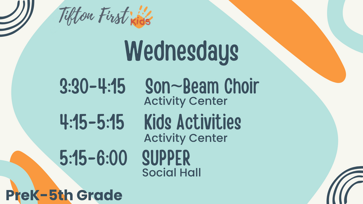 Tift Kids Wednesday Activities logo