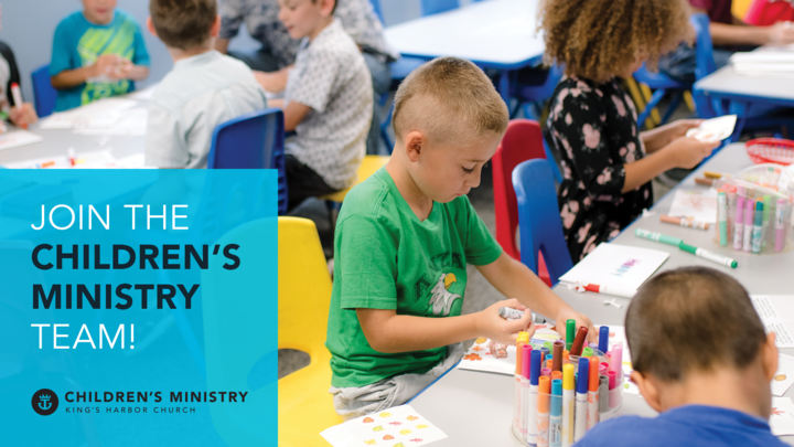Join the Children's Ministry Team logo image