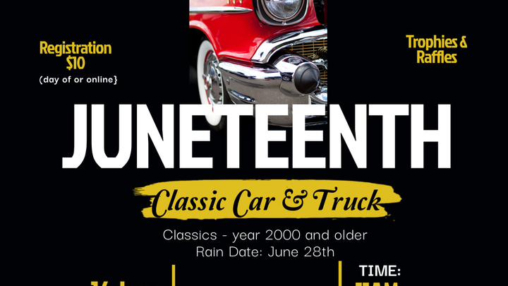 Juneteenth Classic Car and Truck Show logo