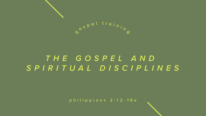 Fall Workshops: The Gospel and Spiritual Disciplines logo image