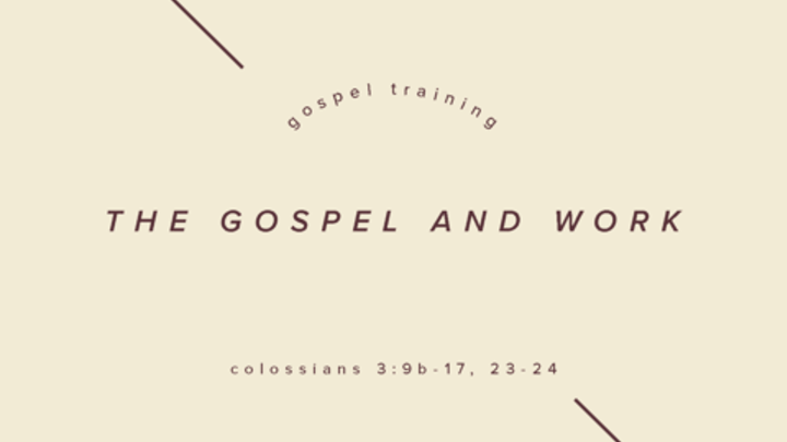 Fall Workshops: The Gospel and Work logo image