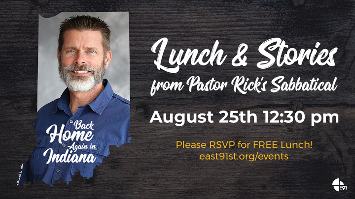 Lunch & Stories from Pastor Rick's Sabbatical logo image