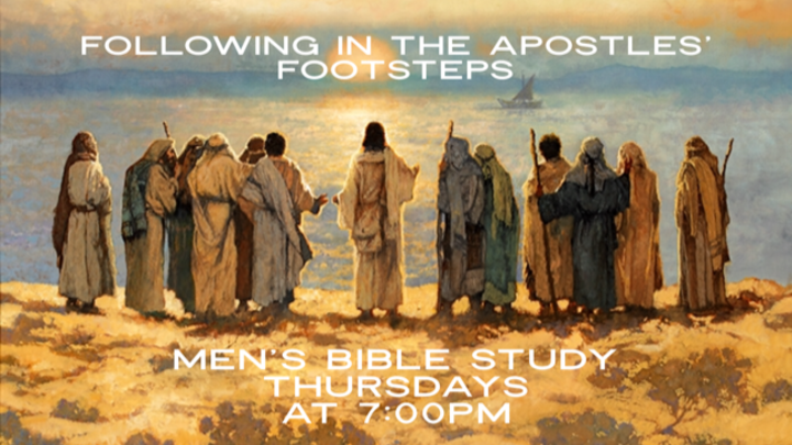 Men's Growth Group - "Following in the Apostles’ Footsteps" logo image