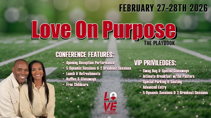 Love On Purpose Marriage Conference "The Playbook" logo