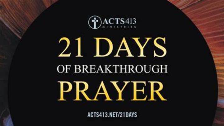 21 Days of Breakthrough Prayer logo image