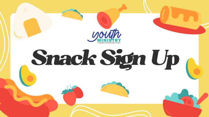 Youth Ministry Snack Sign Up and Donations logo