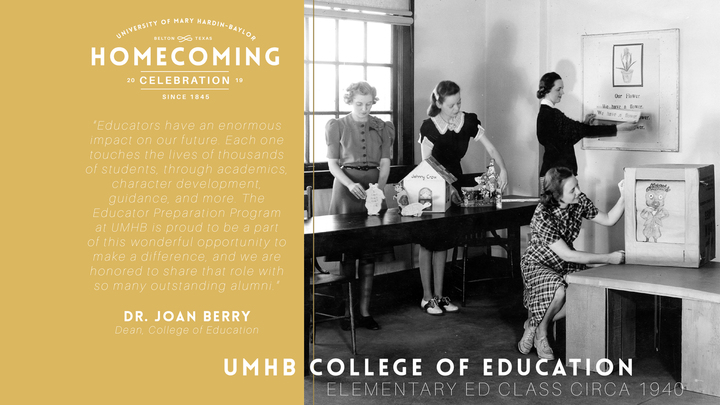 Education Alumni Reunion at Homecoming 2019 logo image
