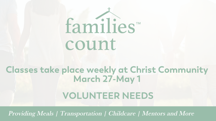 Families Count: Volunteer Interest logo