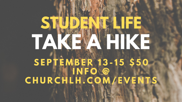 STUDENT LIFE | Take a Hike! Camping Weekend logo image