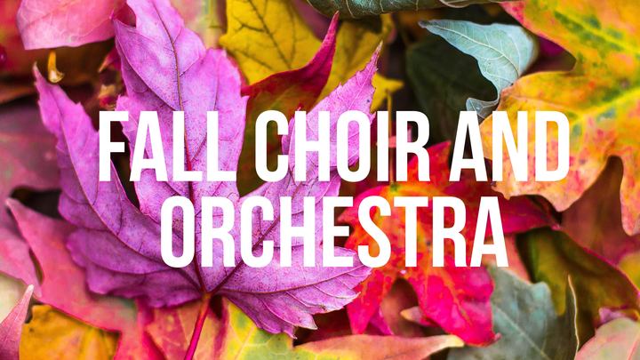 Choir and Orchestra Fall 2019 logo image