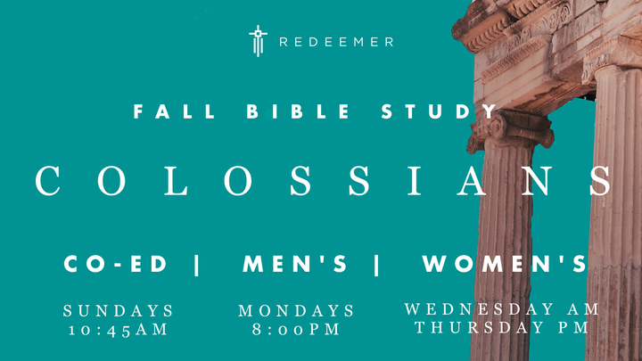 Fall Bible Study: Colossians (Sunday AM - Co-Ed) logo image