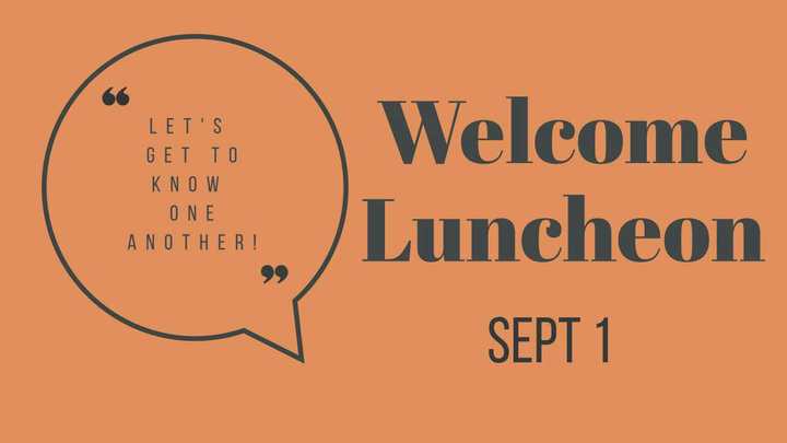 Welcome Luncheon logo image