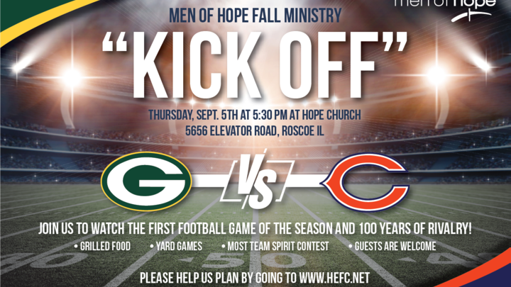 Men's Ministry Kick Off logo image