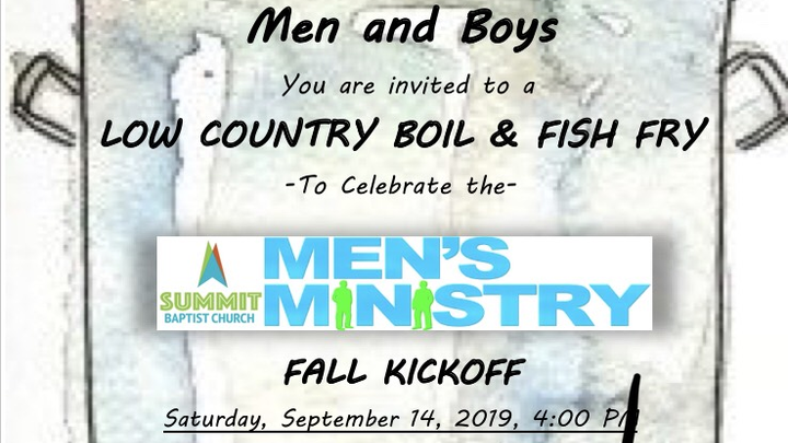 Men's Ministry Low Country Boil & Fish Fry logo image