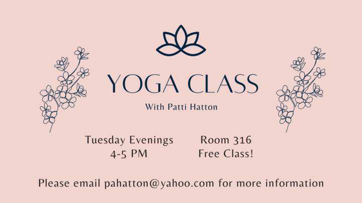 Yoga Class- Every Tuesday [NO REGISTRATION REQUIRED] logo