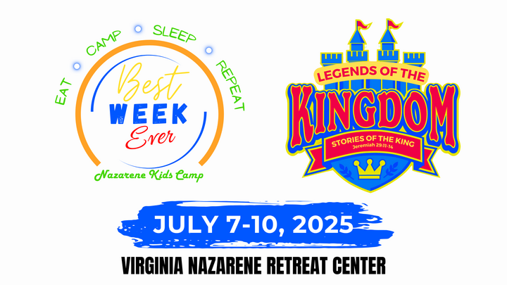 BEST WEEK EVER Va Nazarene Kids Camp logo