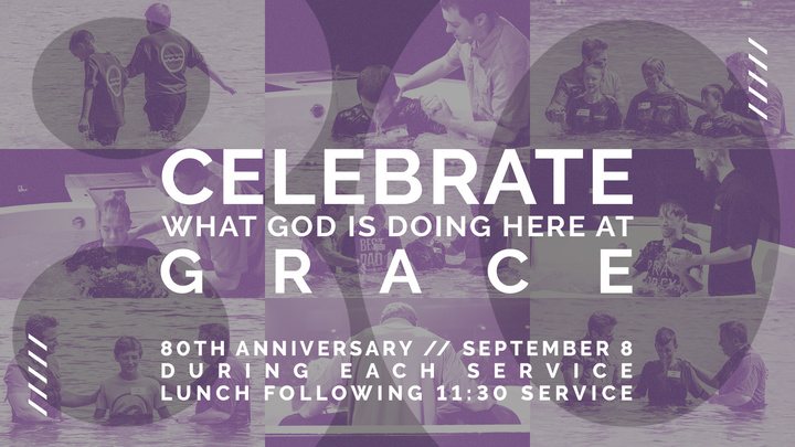 Celebrate Grace/80th Anniversary logo image