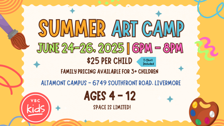 VBC Kids Summer Art Camp @ Altamont 2025 logo