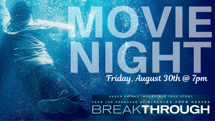 Movie Night - "Breakthrough" logo image