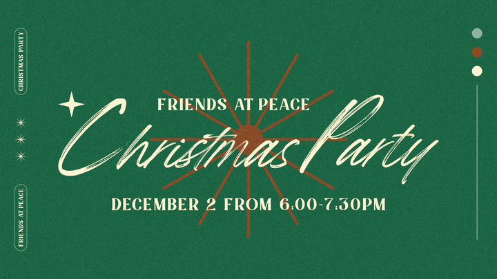 Friends At Peace Christmas Party logo