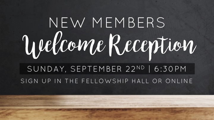 New Member Welcome Reception logo image