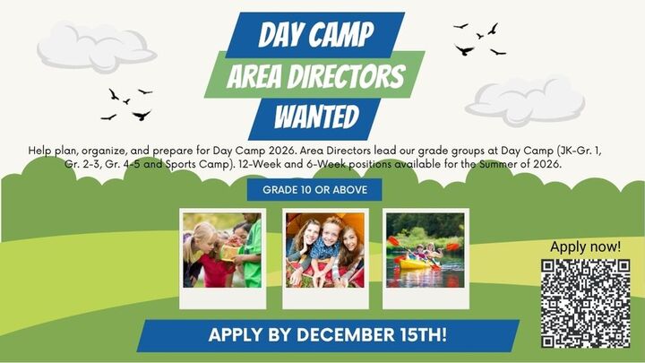 Day Camp Area Director Application Summer 2026 logo