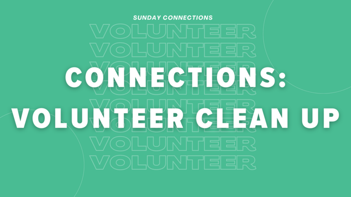 Connections: Volunteer Clean Up logo