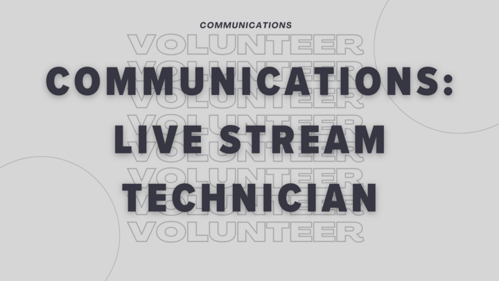 Communications: Live Stream Technician logo