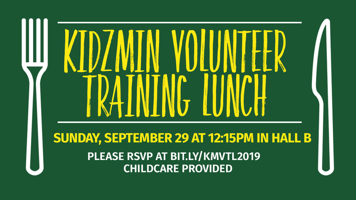 KidzMin Volunteer Training Lunch logo image