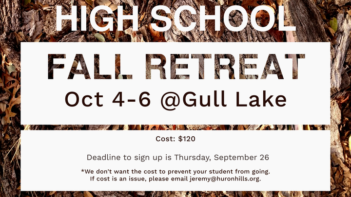 High School Fall Retreat logo image